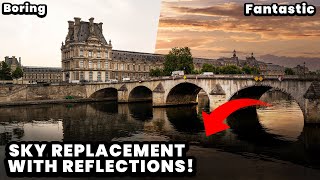 HOW to replace the SKY with reflection: PHOTOSHOP for LIGHTROOM User Ep. 1