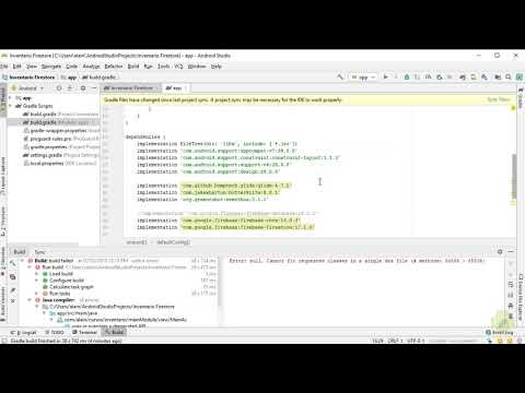 Solución a Cannot fit requested classes in a single dex file - Curso Firebase Android