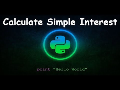 Calculate Simple Interest || GENERAL PYTHON PROGRAMMING QUESTIONS