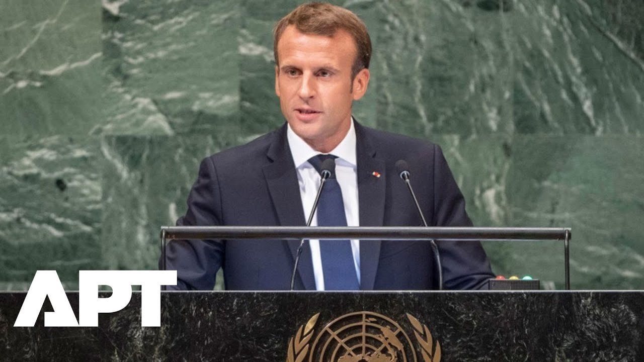 Макрон в ООН: «Ничто не оправдывает войну в Газе — она должна прекратиться немедленно» | Полная р...