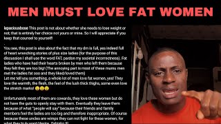 Only Real Men Love Fat Women - Lepacious Bose