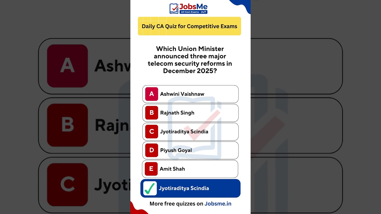 Daily CA Quiz for Competitive Exams