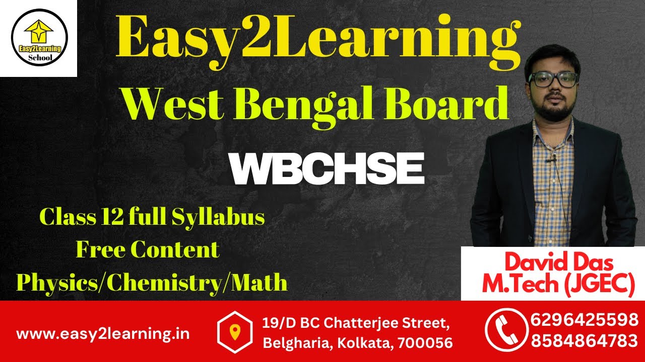 Class 12 full Syllabus Free Content PCM | By Easy2Learning School/David Das