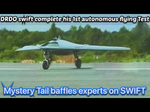 First Flight Of India's Stealth drone .   DRDO's Autonomous  Swift drone flight test