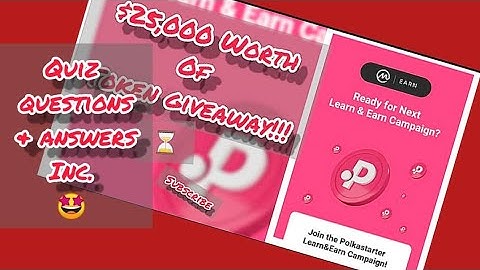 $25,000 Polkastarter Pols Token Learn & Earn Quiz Q&A - Coinmarketcap Earn