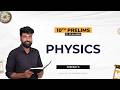 Tenth Prelims Crash | Physics Class 1 | TRIG TURN | ✨