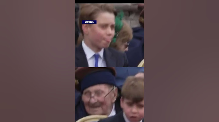 Prince Louis mimics older brother George during VE day ceremony