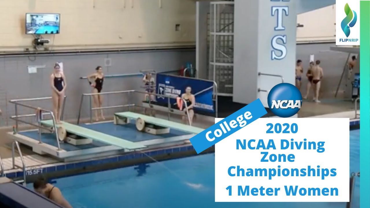 2020 NCAA Zone C Womens 1 Meter Springboard Diving Prelims YouTube