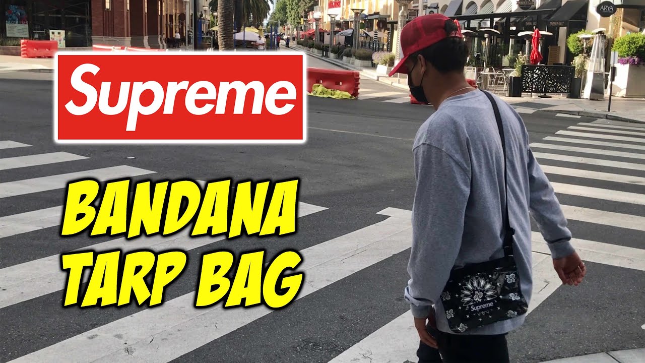 Supreme SS 2021 Bandana Tarp Duffle & Sode bag Review - YouTube