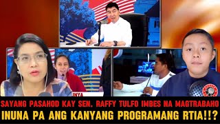 PAKAPALAN NG MUKHA!! RAFFY TULFO EXAMPLE NG ISANG ABOSADONG SENATOR!!? | PROGRAMA O SENADO!!?