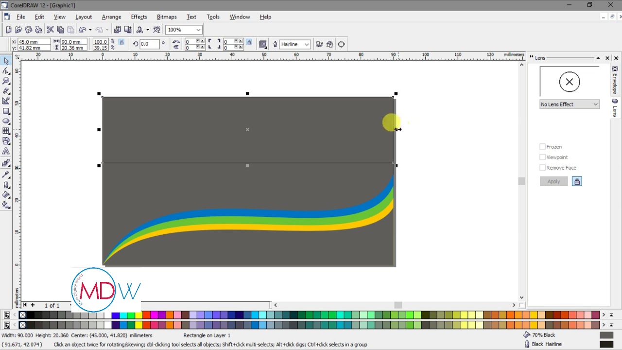 How To Create Visiting Card In Coreldraw 12 In Hindi YouTube