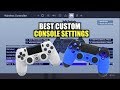 BEST CUSTOM CONSOLE SETTINGS - (Fortnite Battle Royale)