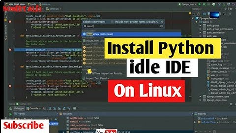 how to Install Python idle IDE On Linux Operating System