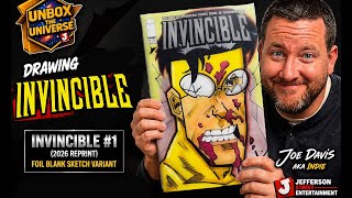Comic Artist Joe Davis Draws Invincible #1 Foil Blank Sketch (2026 Reprint)
