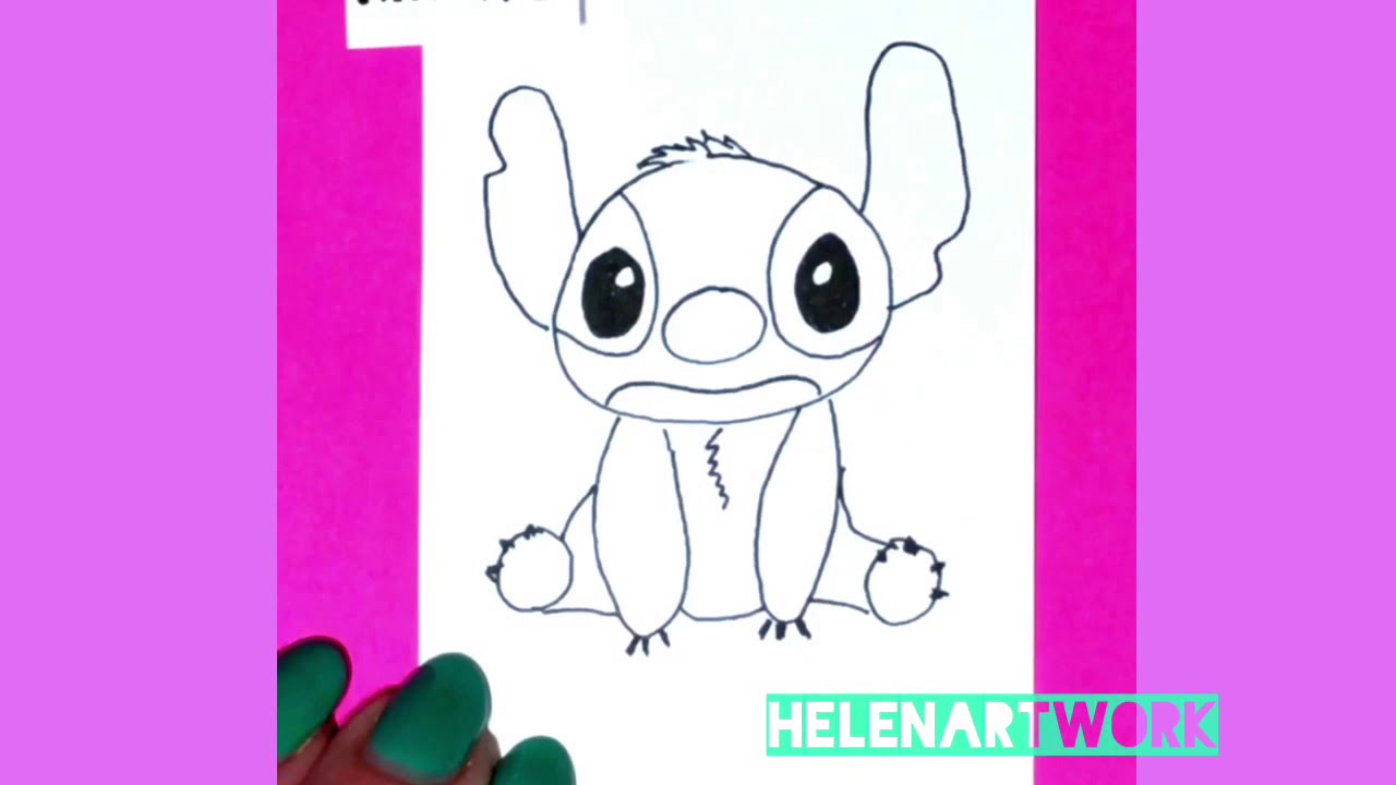 Рисуем Стича (мультфильм «Лило и Стич» YouTube