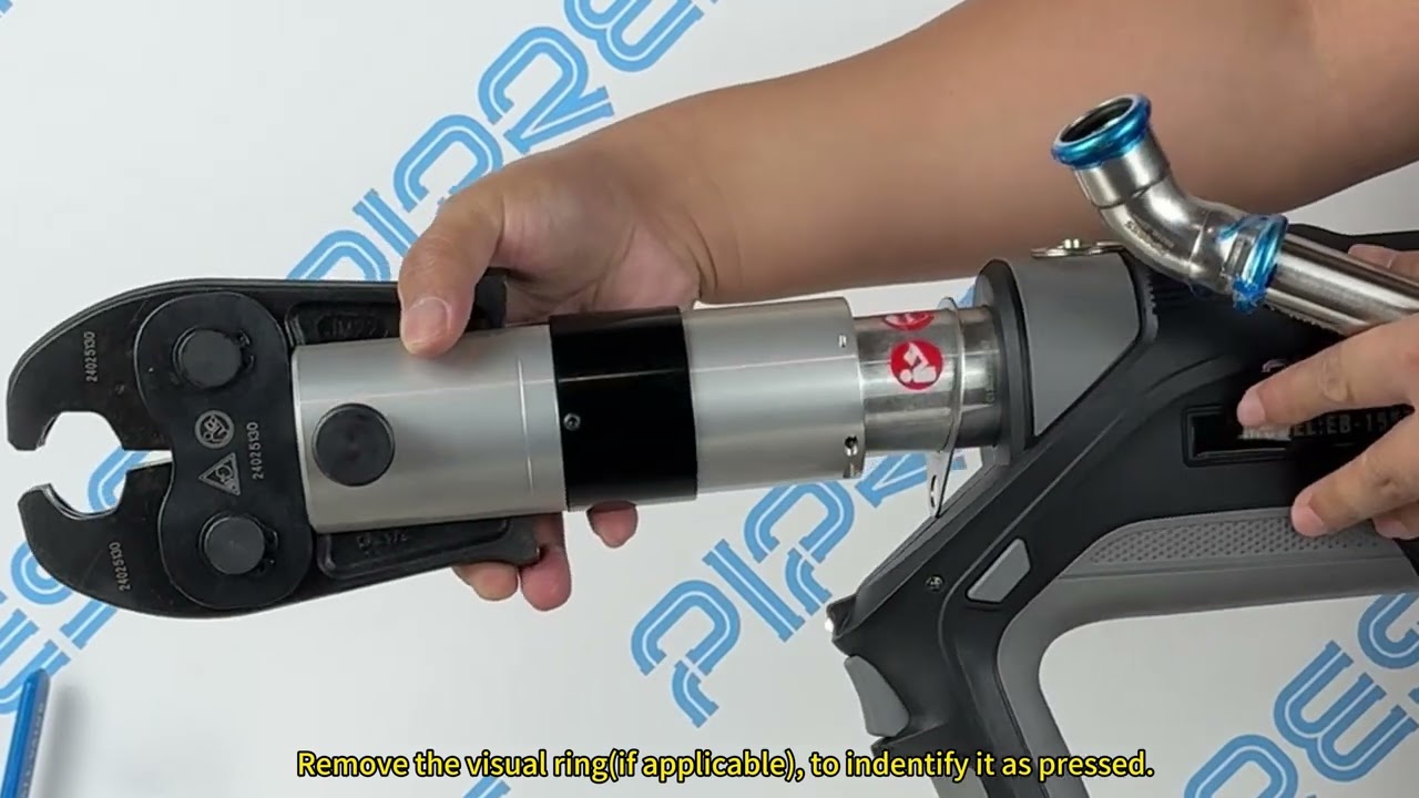 PiPress Installation of 15-54mm Press Fittings for Stainless Steel/Inox Press Fitting Pipe System.