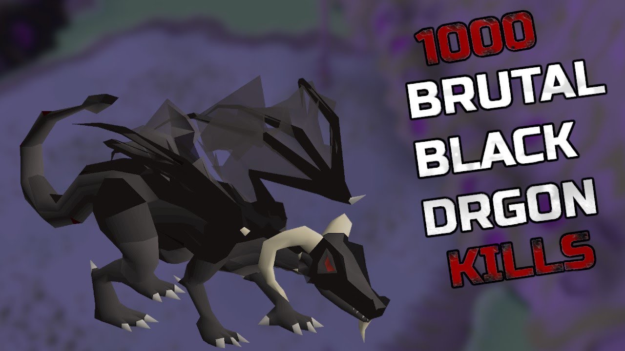 Loot From 1,000 Brutal Black Dragons - YouTube