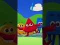 De que cor é uma banana? | Crianças aprendem as cores | Colourblocks