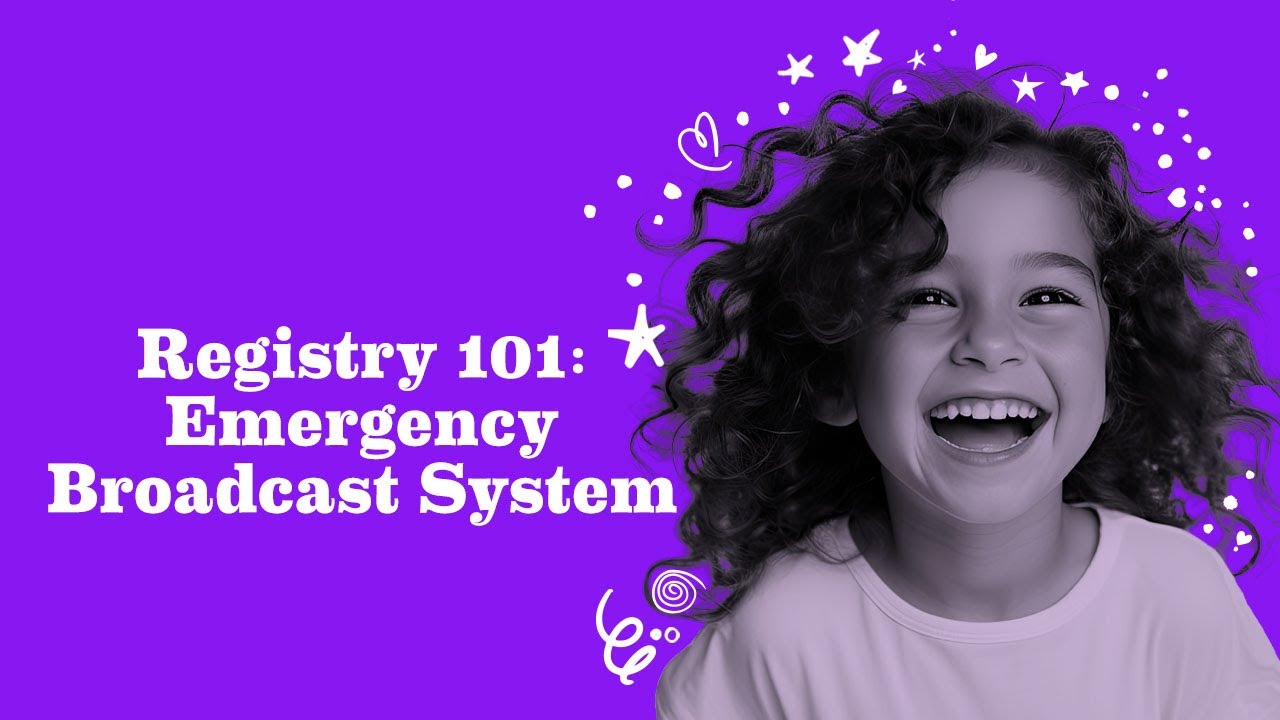 Workforce Registry 101: Emergency Broadcast Service