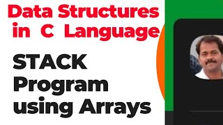 Stack Program using Arrays in C Language