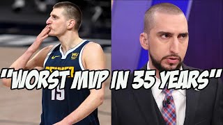 Nikola Jokic is the NBA MVP And Nick Wright Is Not Happy About It