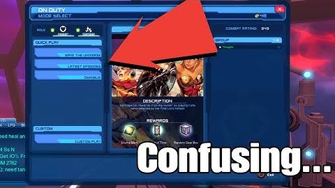 DCUO A Guide to the New On Duty Menu