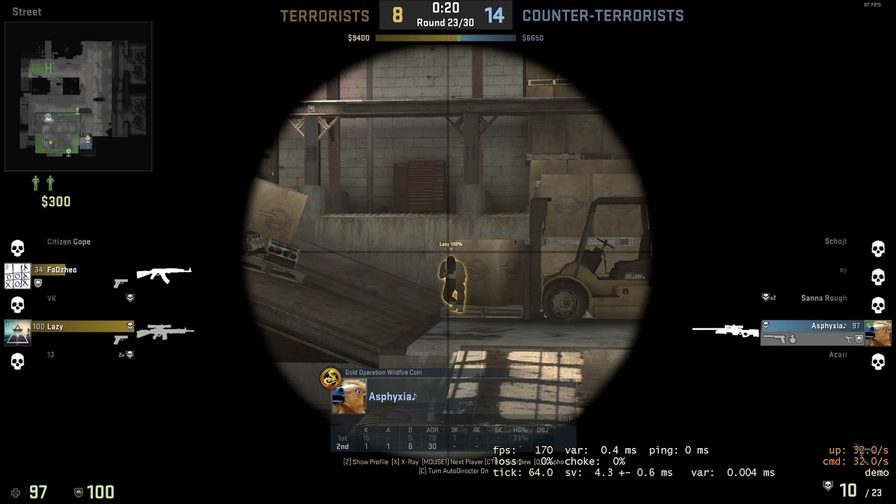 3v1 AWP Clutch - Assault - CS:GO