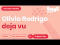 Olivia Rodrigo - deja vu (Acoustic Karaoke)