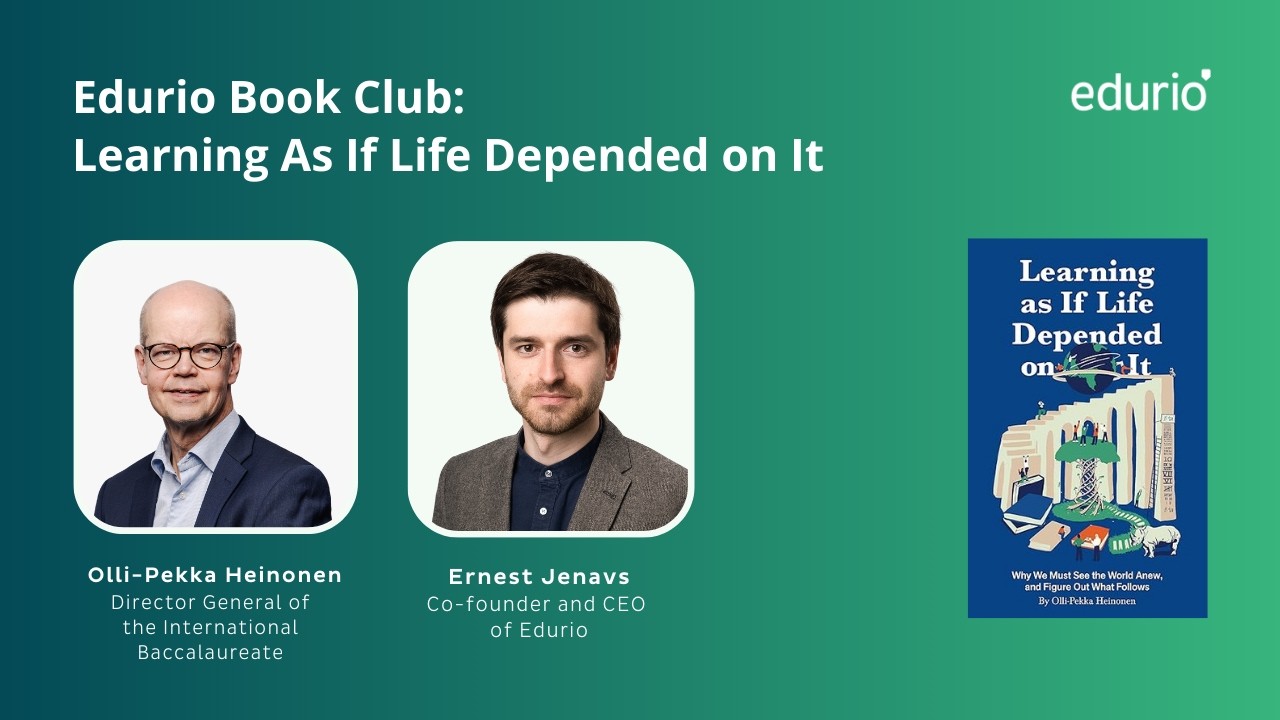 Edurio Book Club with Olli Pekka Heinonen