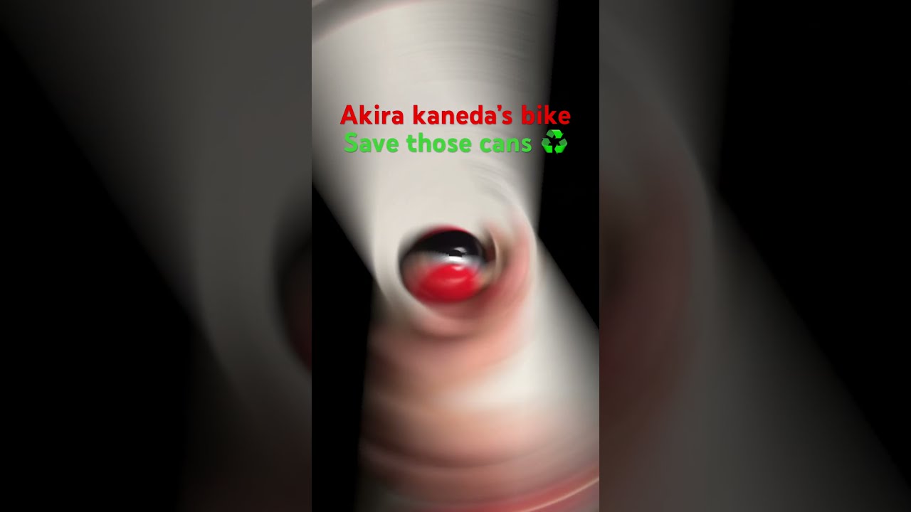 Akira kanedas bike using coke cans diy  akira  coke  recycle
