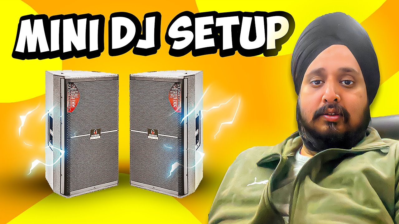 Mini Dj Setup For Home Party, School, Gym | 