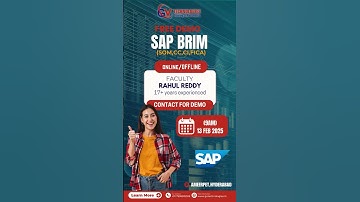 🔥 SAP BRIM Demo Class | SOM, CC, CI, FICA | 13th Feb 2025 | Rahul Reddy | GV Technologies