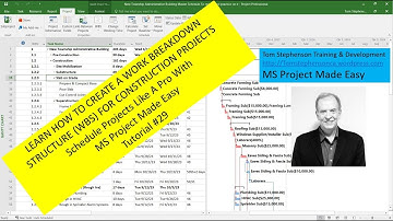 LEARN HOW TO CREATE A WORK BREAKDOWN STRUCTURE (WBS) FOR CONSTRUCTION PROJECTS, MS PROJECT MADE EASY