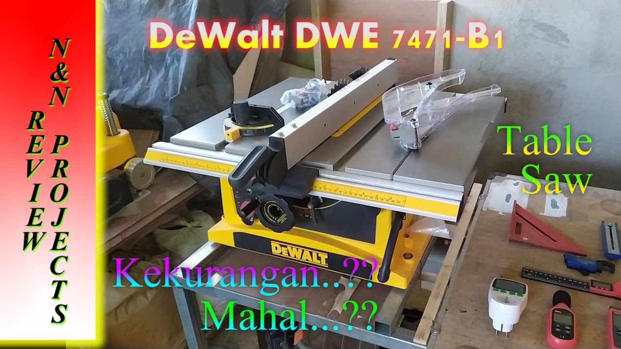 Review DeWalt DWE 7470 Table Saw - YouTube