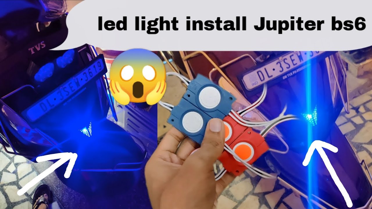 wisor light install in Jupiter ZX bs6 YouTube