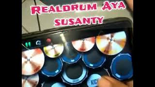 DJ Aya susanty terbaru || latihan Realdrum bangun tidur #realdrum