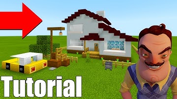 Minecraft Tutorial: How To Make The Hello Neighbour Player House Original "Hello Neighbour House"