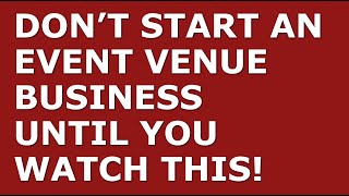 How To Start An Event Venue Business Free Event Venue Business Plan Template Included