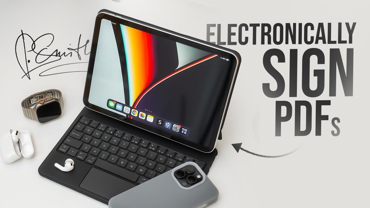 How to Electronically Sign a Document PDF iPad (tutorial) - YouTube