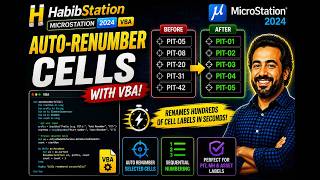 MicroStation 2024 - Introduction To VBA - Auto-Renumber Cells