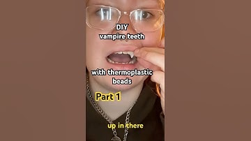 DIY vampire fangs with Thermoplastic! Part 1 How I make a basic fang. #thermoplastic #halloween
