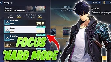 [Hard Mode] Hidden Chapter-2 " Focus" A Series of Red Gate | Solo Leveling-Arise