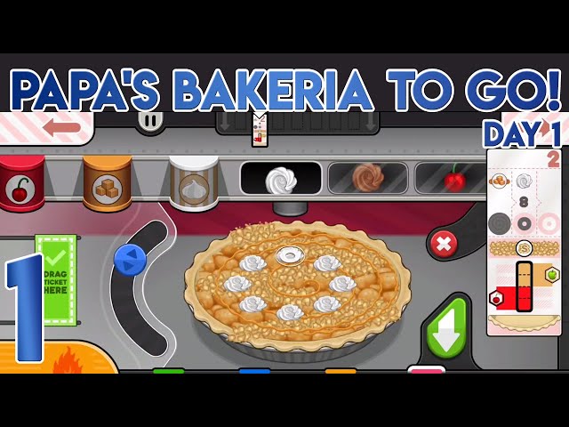 Papa's Bakeria To Go! Day 1 