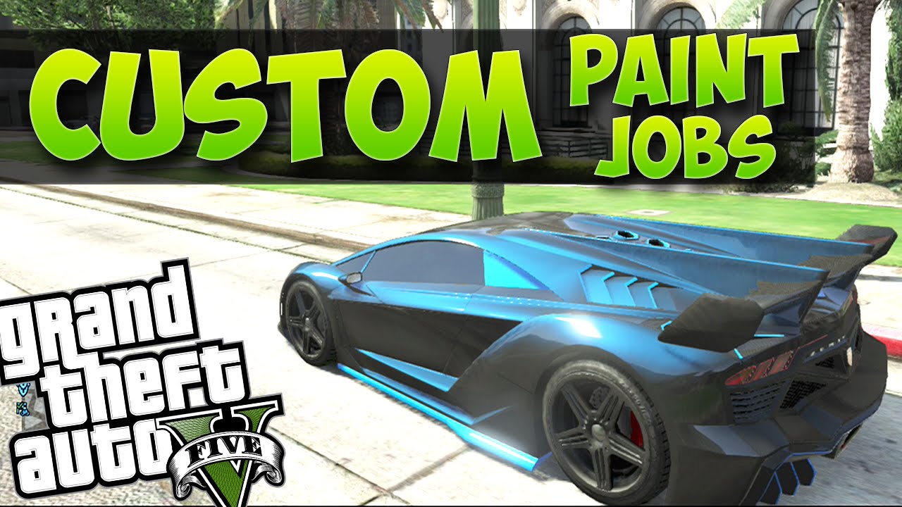 GTA 5 Online Custom Paint Jobs "NEON Paint Colors" YouTube