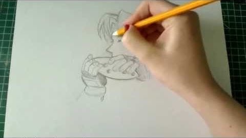 How to draw Link with Ocarina Part 1/3 (Real time)TUTORIAL