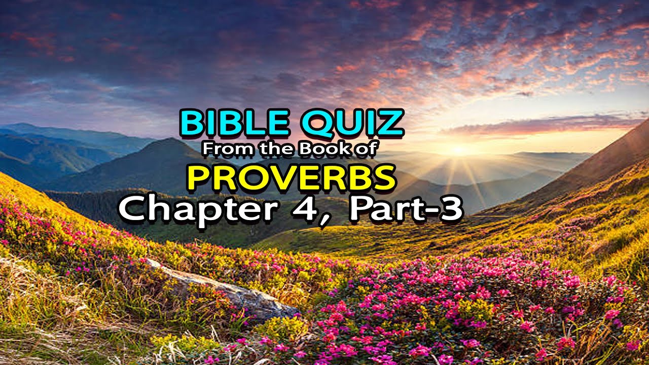 Proverbs Chapter 4 Explained Proverbs Chapter 4 Part 3 - YouTube