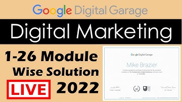 Google Digital Garage ||All Module Answer With Assessment