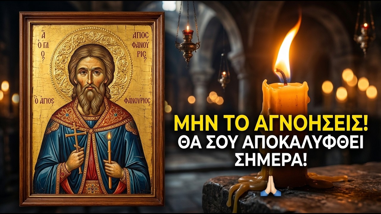 ΜΗΝ ΤΟ ΑΓΝΟΗΣΕΙΣ! 🙏 Η Προσευχή στον ΑΓΙΟ ΦΑΝΟΥΡΙΟ για Θαύματα και Άμεσες Λύσεις 🕯️