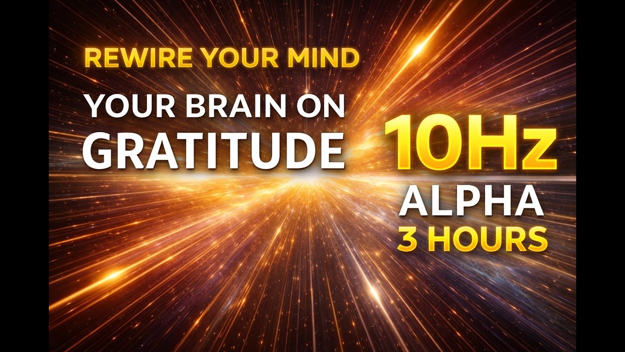 3 Hours of 10Hz Alpha Waves | Gratitude, Presence & Inner Peace