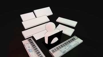 Marc JX8P - Blender projection mapping test 1